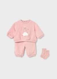 Pink Tracksuit with Socks