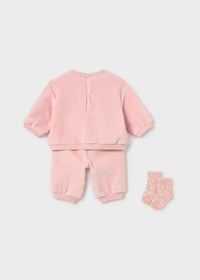 Pink Tracksuit with Socks