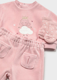 Pink Tracksuit with Socks
