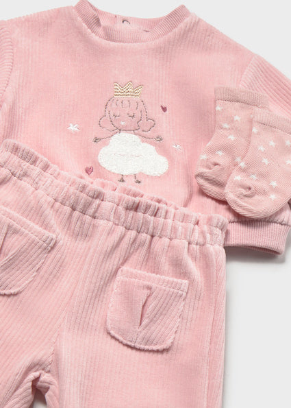 Pink Tracksuit with Socks
