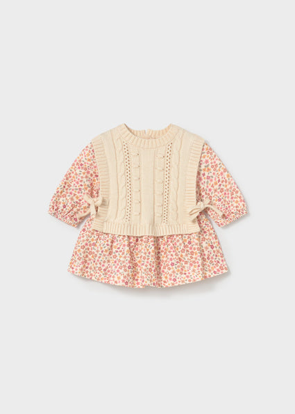 Floral Corduroy Dress