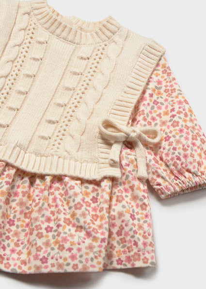 Floral Corduroy Dress