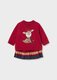 Reindeer Sweater & Skirt Set
