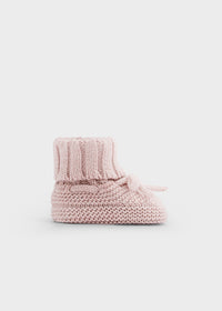 Rose Knit Booties