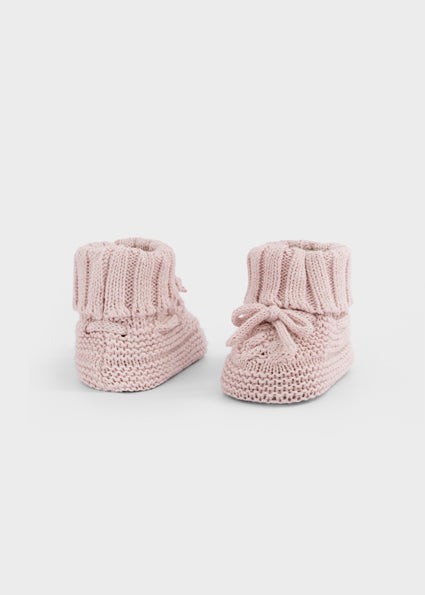 Rose Knit Booties