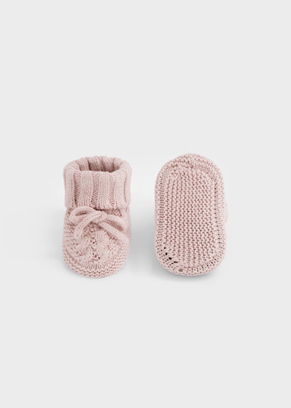 Rose Knit Booties
