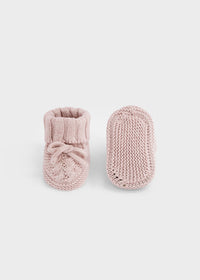 Rose Knit Booties