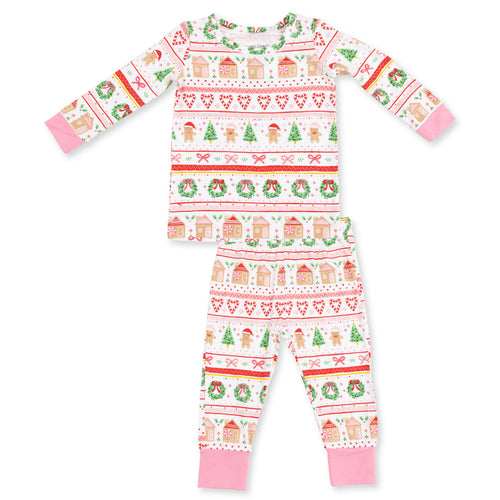 Gingerbread Fair Isle Pink - PJs