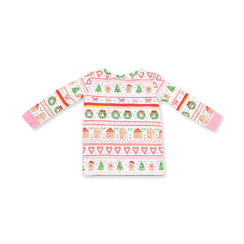 Gingerbread Fair Isle Pink - PJs