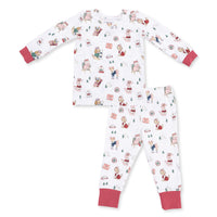 Winter Sports Dogs Pink PJs