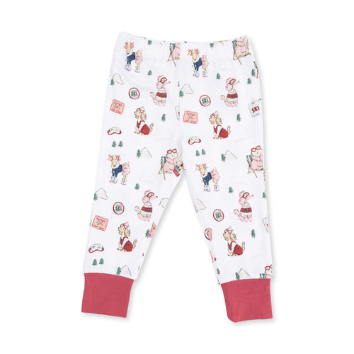 Winter Sports Dogs Pink PJs