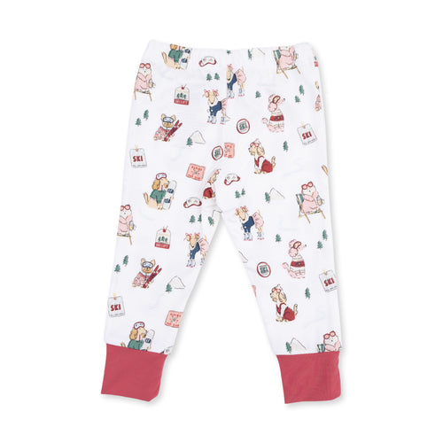 Winter Sports Dogs Pink PJs