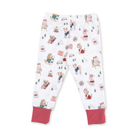 Winter Sports Dogs Pink PJs
