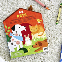 Coloring Book With Stickers: Pets