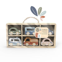 Wooden Cars 6 pk