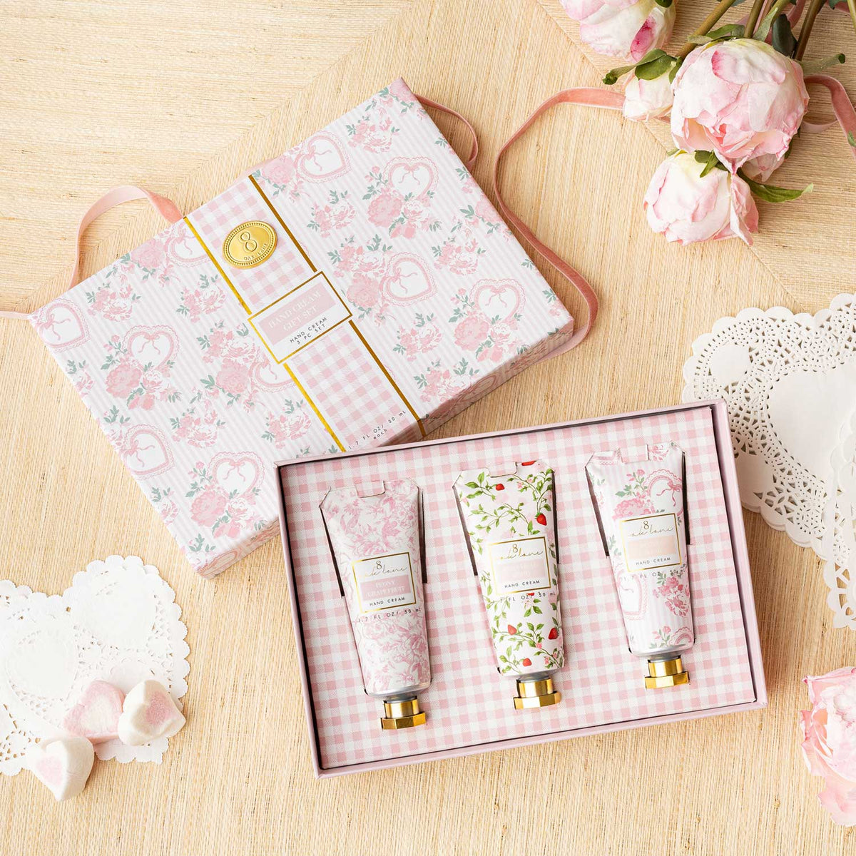 Sweetheart Blooms 3pc Boxed Hand Cream Set
