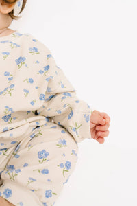 Blue Blooms Sweatsuit