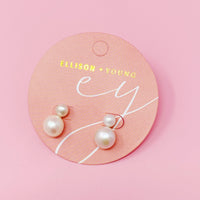 Classic Double Pearl Earrings