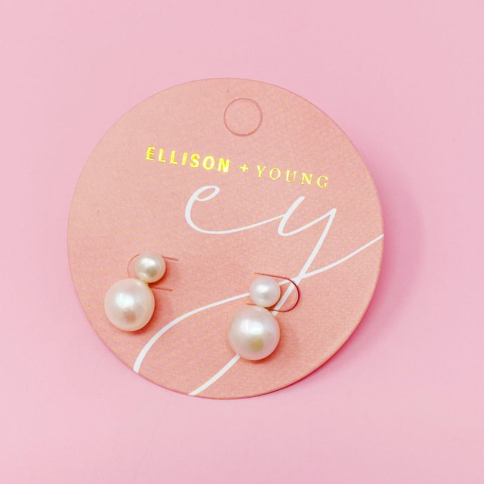 Classic Double Pearl Earrings