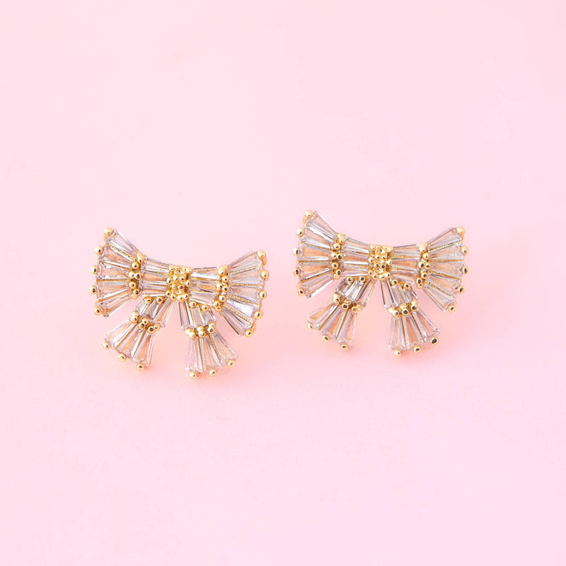 Holiday Sparkle Bow Earrings