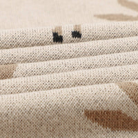 Taupe Deer Receiving Baby Blanket