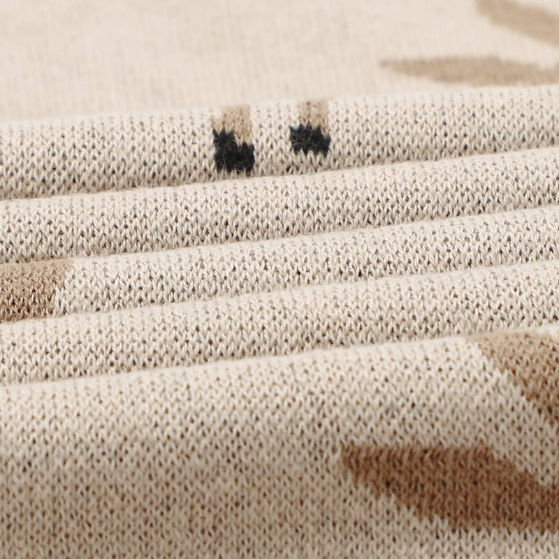 Taupe Deer Receiving Baby Blanket