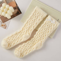 Twisted Cable Knit Fuzzy Sock Gift Set