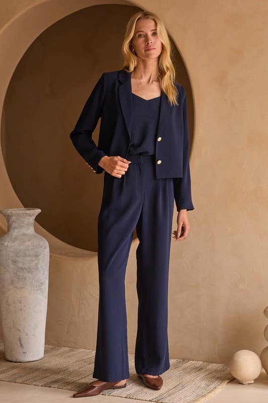 Long Sleeve Cropped Blazer