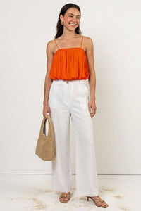 Orange Bubble Tube Top