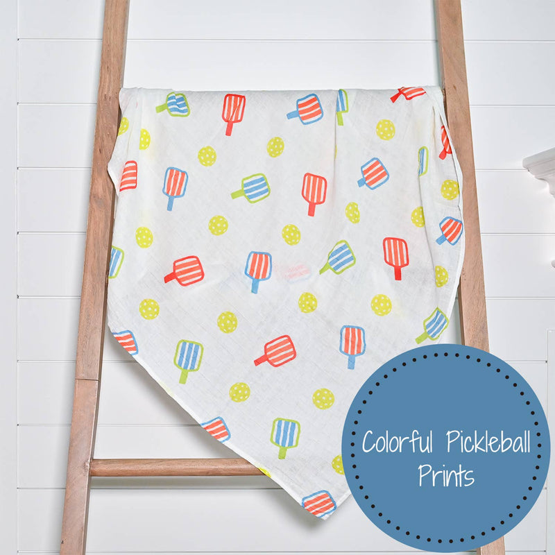 I Can't, I Have Pickleball Baby Muslin Swaddle Blanket