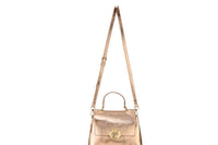 Ladies Faux Leather Handbag: Rose Gold