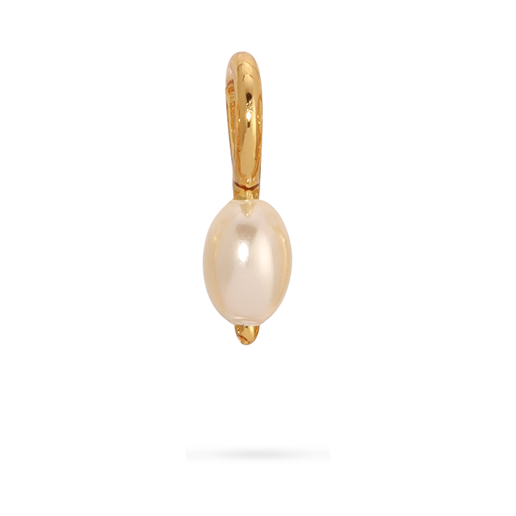 Gold Pearl Charm