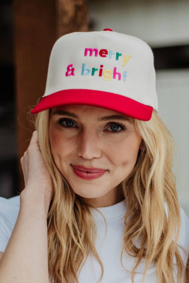 Merry & Bright (Multi) Vintage Christmas Trucker Hat