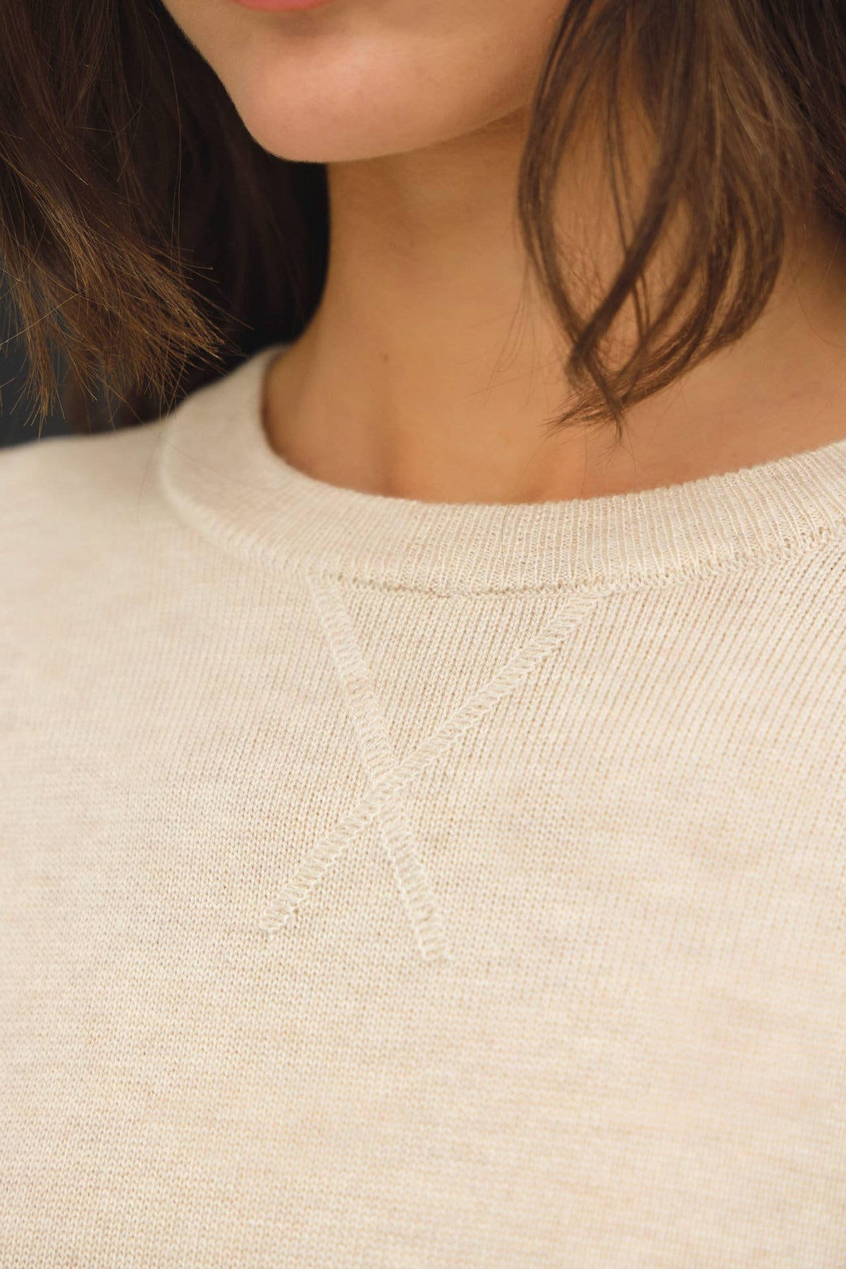 Oatmeal Crew Sweater