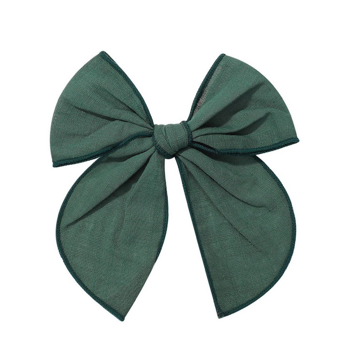 Green Hair Bow