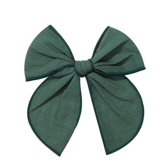 Green Hair Bow