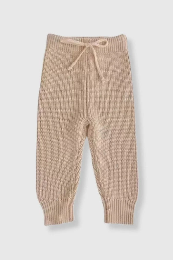 Cotton Cream Knit Bottoms