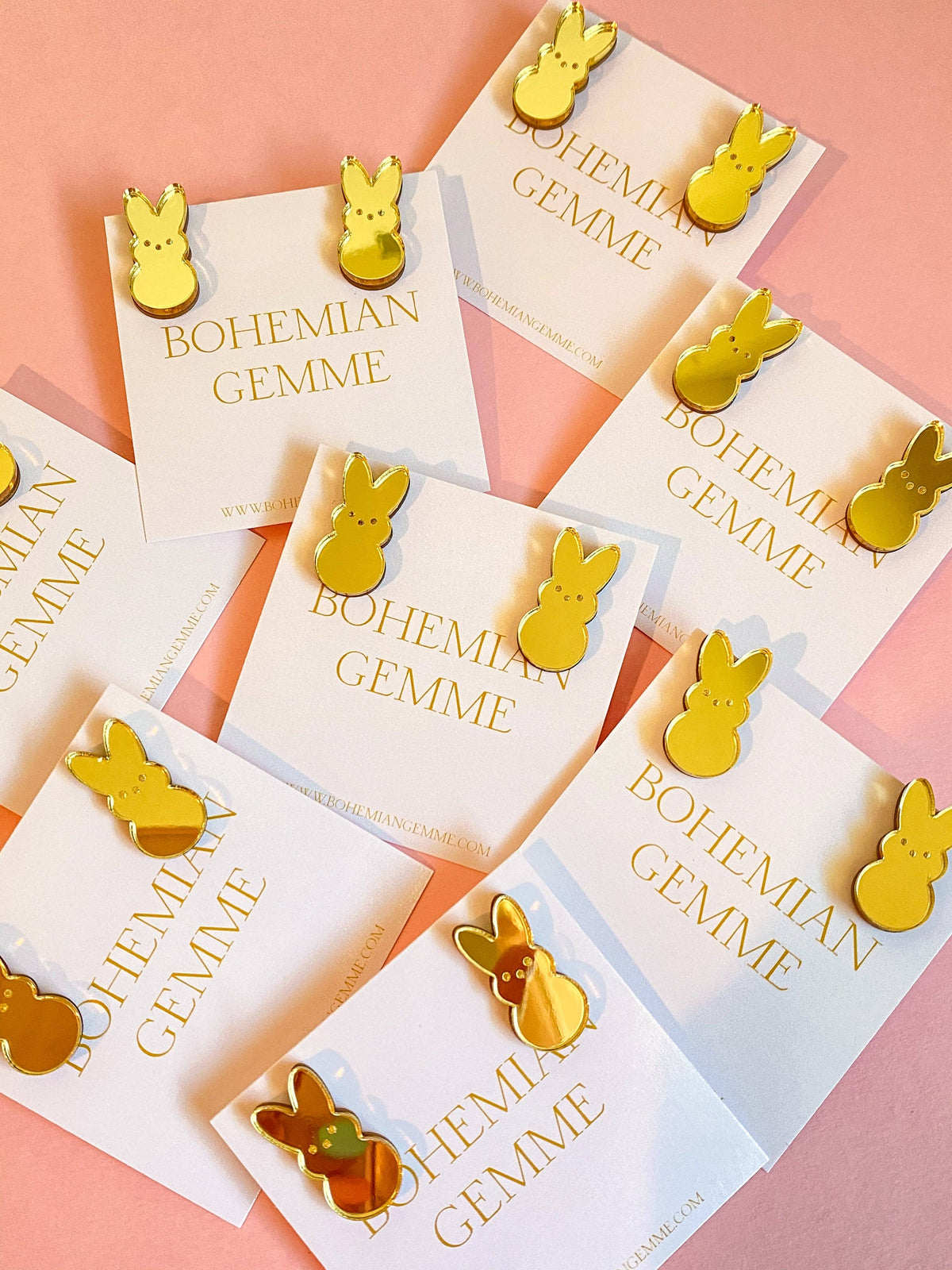 Easter Golden Peeps Stud Earrings