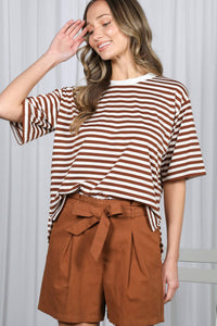 Striped Crew Neck T-Shirt