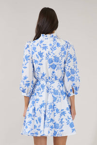 Bluebell Mockneck Godet Dress