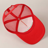 Merry  Embroidery Mesh Back Trucker Hat
