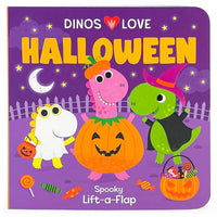 Dinos Love Halloween Lift-a-Flap Board Book