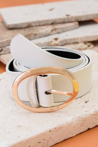 Oval Buckle Belt