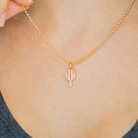 Gold Pickleball Charm