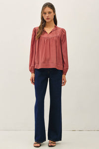 Rust Boho Blouse