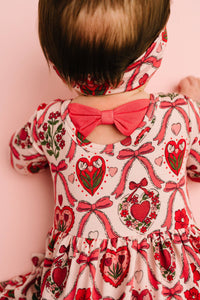 Sweetest Valentine Long Sleeve Bodysuit Bamboo Dress
