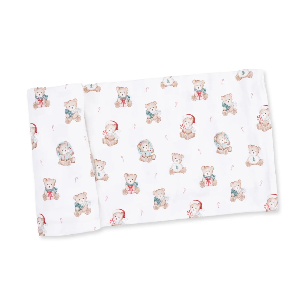 Christmas Teddy Bears Swaddle