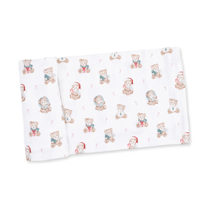 Christmas Teddy Bears Swaddle