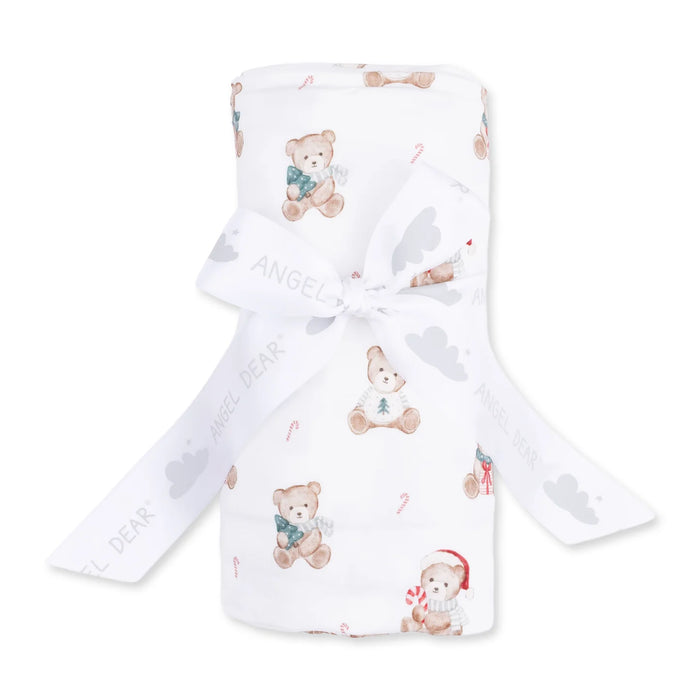 Christmas Teddy Bears Swaddle