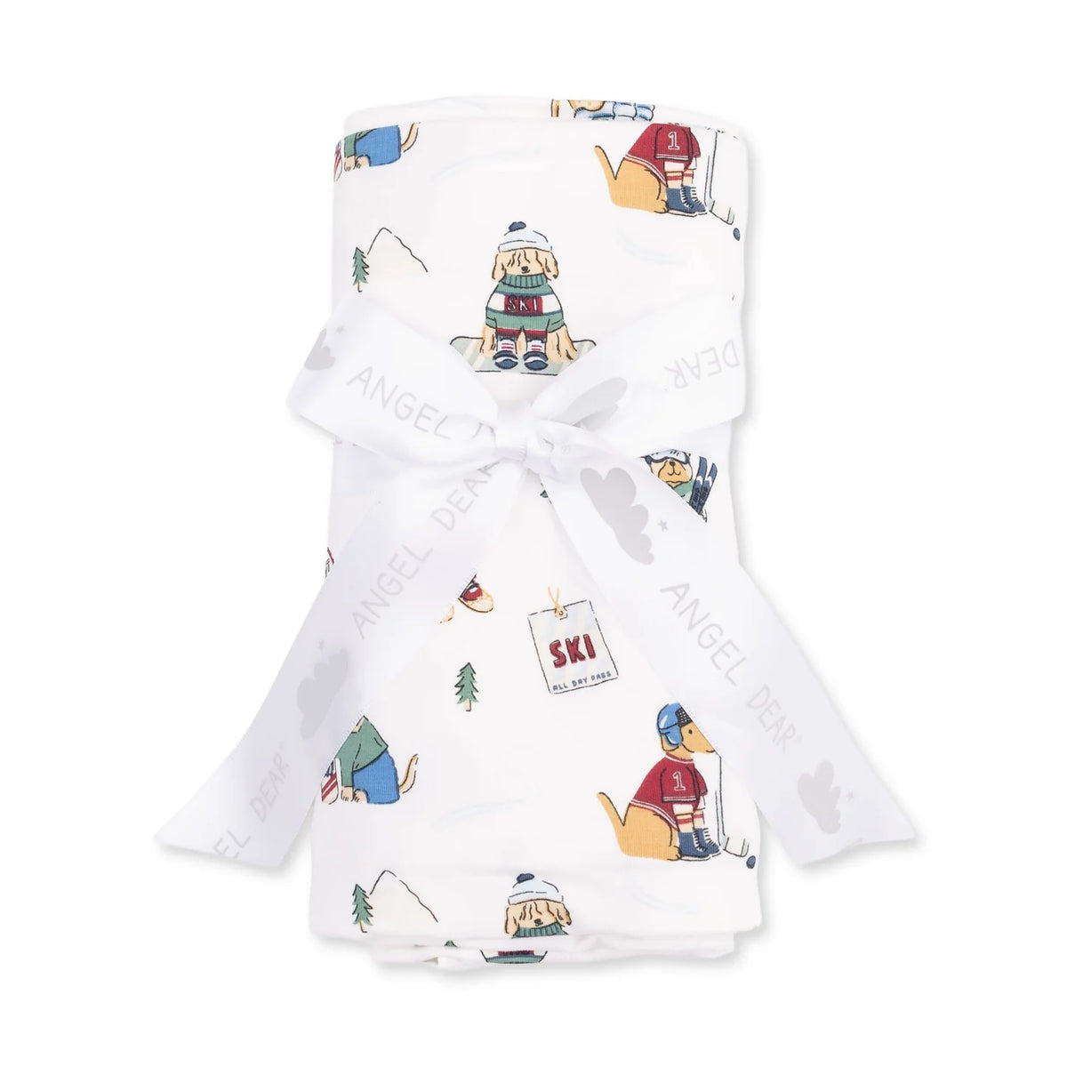 Winter Sports Dogs Swaddle - Green